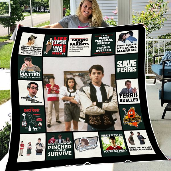 Ferris Buellers Day Off Fleece Blanket-image