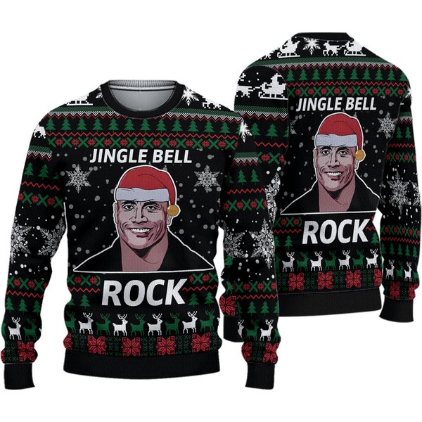 Jingle Bell Rock Ugly Christmas Sweater, Funny Sweatshirts-image