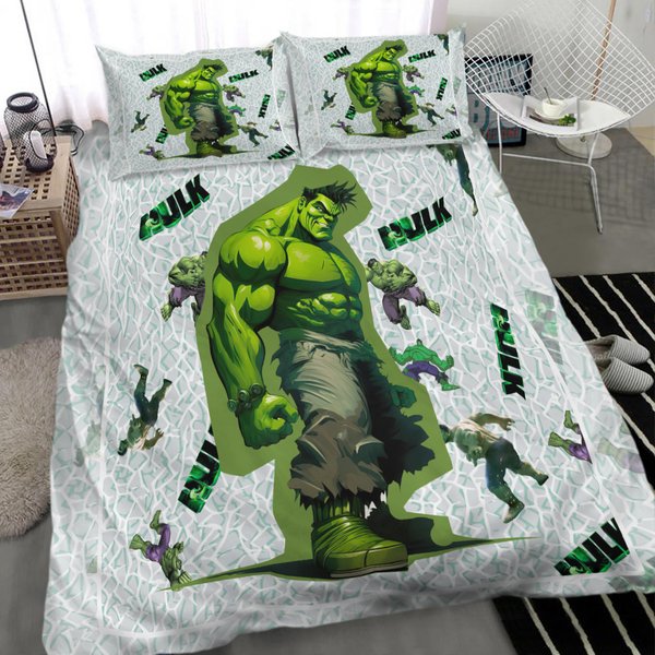 The Incredible Hulk Amazing Giant Green Hulk Superhero Bedding Set-image