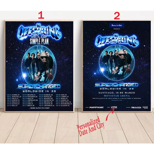 Custom The Offspring - Tour 2025 Poster-image