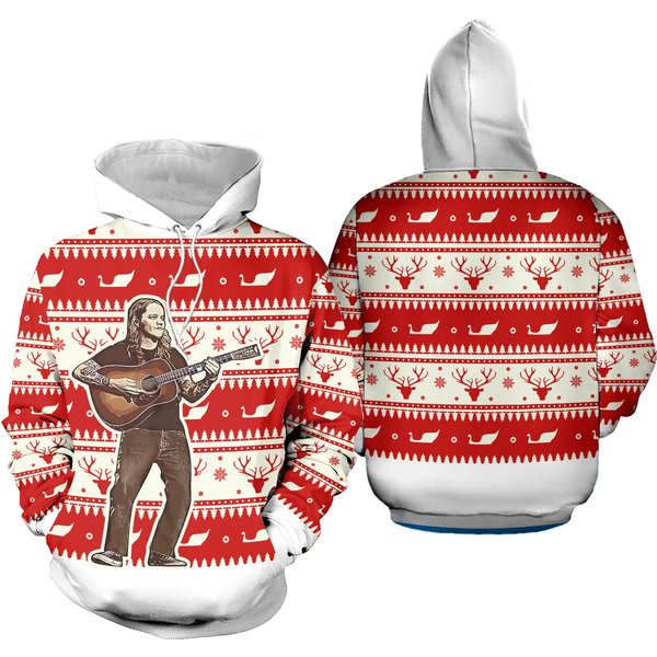 Christmas Billy Strings Music 3D Hoodie, Xmas 3D Hoodie-image