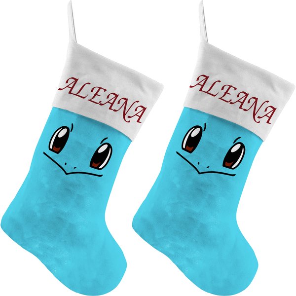 Personalized Squirtle Pkm Christmas Stocking-image