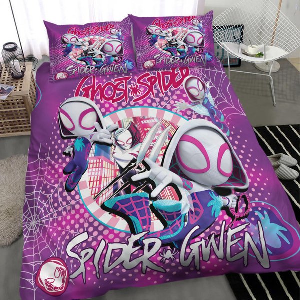 Spider Gwen Bedding Set, Spidey And His Amazing Friends Bedding Set