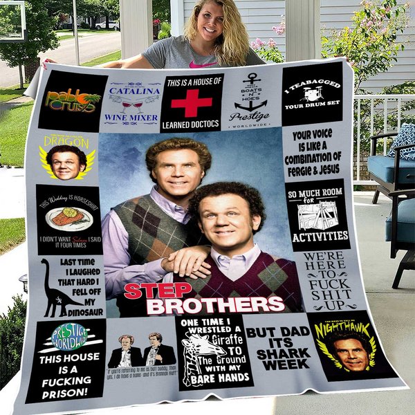 Step Brothers Movie Fleece Blanket, Brennan Huff And Dale Doback Vintage-image