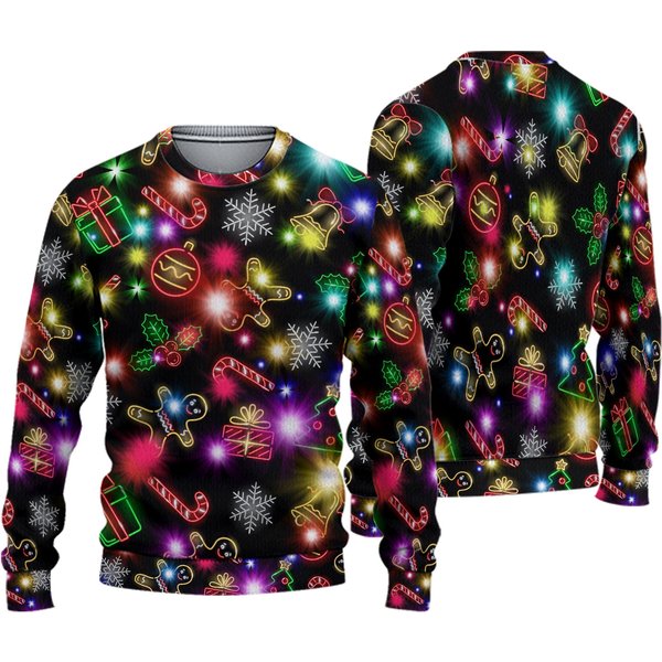 Tree Gift Cookies Gingerbread Ugly Christmas Sweater-image
