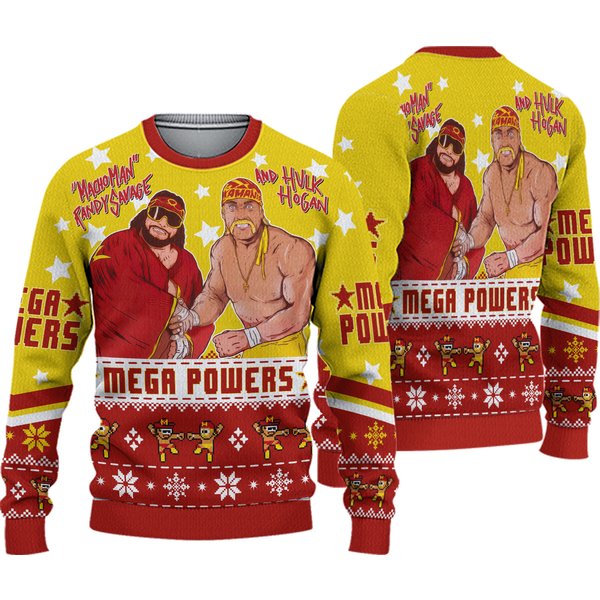Mega Powers Macho Man And Hulk Hogan Ugly Christmas Sweater-image
