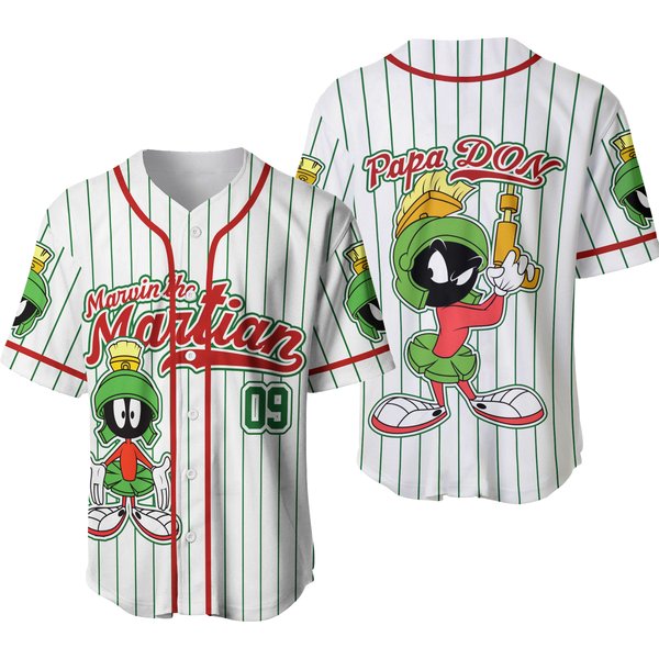 Personalized Marvin The Martian Baseball Jersey, Custom Marvin The Martian Baseball Jersey-image