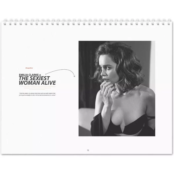 Emilia Clarke Mother Of Dragons 2025 Wall Calendar-image