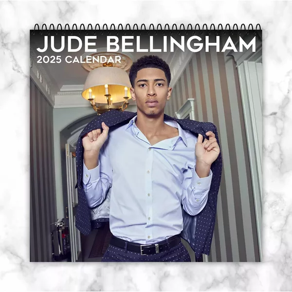 Jude Bellingham 2025 Wall Calendar