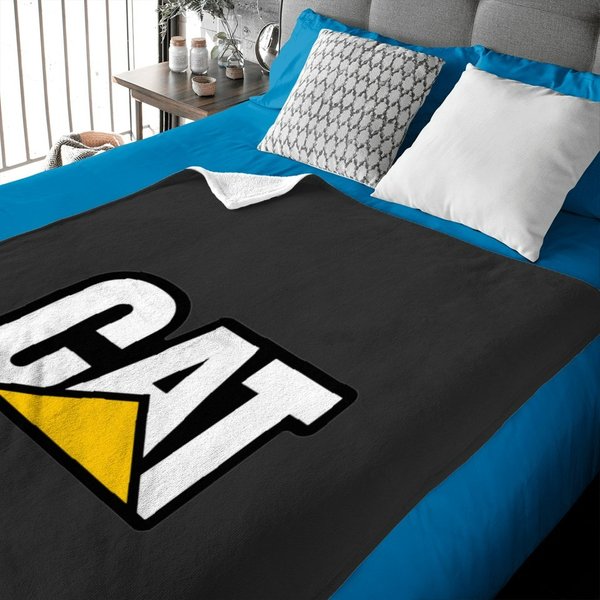 Cat Equipment Machinery Baby Blankets-image