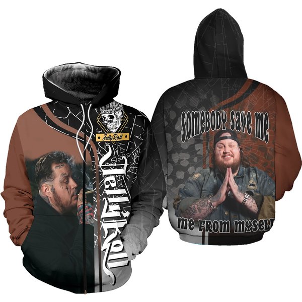 Jelly Roll 3d Hoodie, Gift, Tour 2024 Hoodie, Jelly Roll 2024 Concert Hoodie