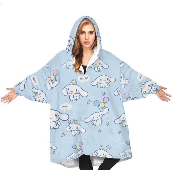 Cinnamoroll Blanket Hoodies, Gifts For Friends, Xmas Gifts
