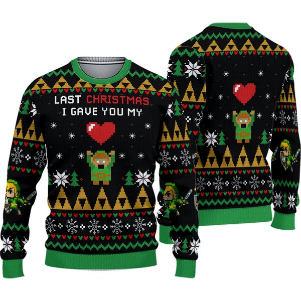 Last Christmas Ugly Christmas Sweater - 3D Holiday Design-image