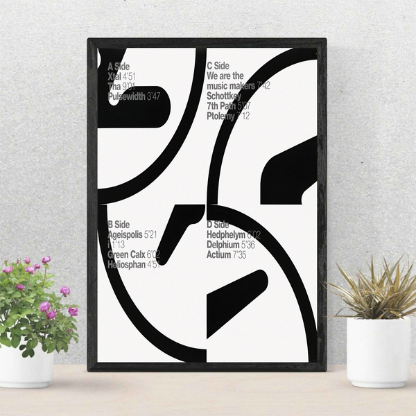 Aphex Twin Logo Selected Ambient Works Back Cover Premium Matte Vertical Poster-image