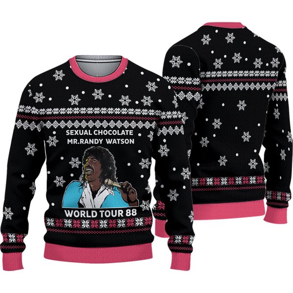 Randy Watson And The Sexual Chocolate Ugly Christmas Sweater-image