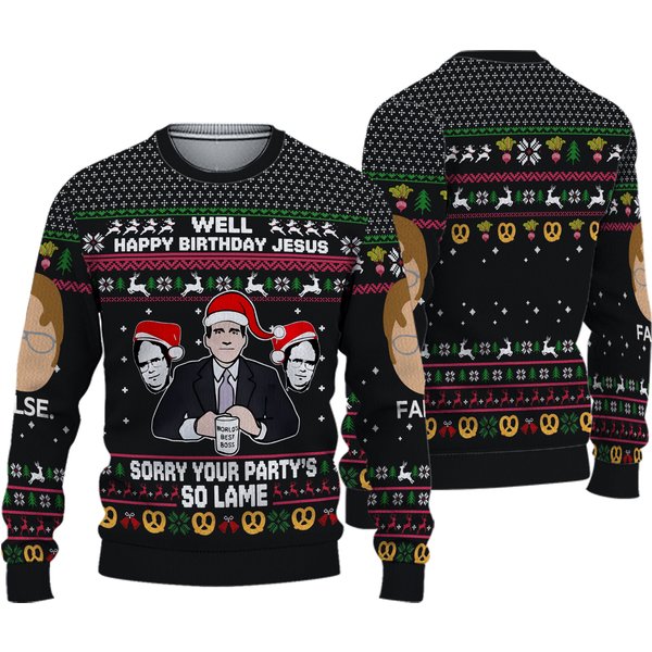 Angry Stanley The Office Christmas Ugly Sweater, Tv Series Sweater, Funny Xmas