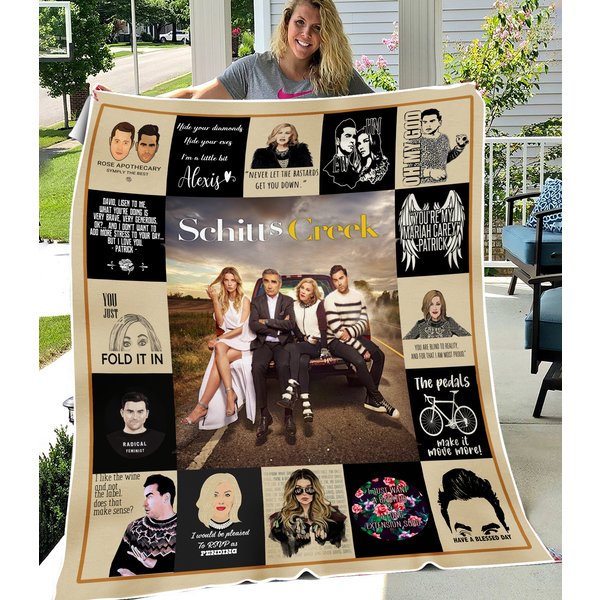Schitt's Creek Tv Series Fleece Blanket, Sherpa Blanket, Tv Series Blanket