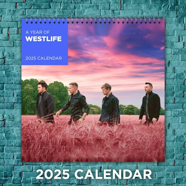 Westlife 2025 Music Calendar, 12-Month Celebrity Wall Calendar, Fan Gift-image