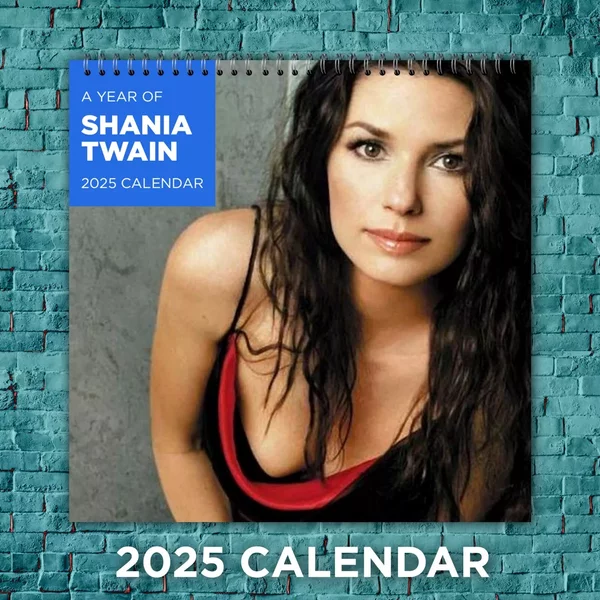 Shania Twain 2025 Country Music Stars Calendar, 12-Month Singer Wall Calendar-image