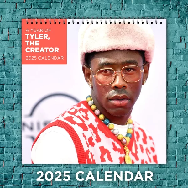 Tyler The Creator 2025 Music Calendar, 12-Month Celebrity Wall Calendar, Fan Gift-image