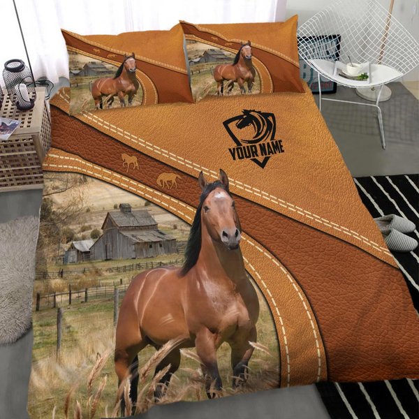 Horse Customized Bedding Set-image