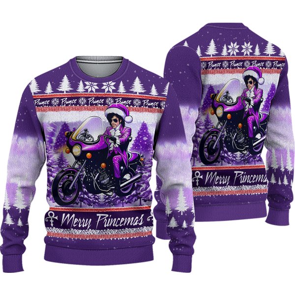 Prince Merry Princemas Happy Time Celebrating Christmas Ugly Sweater