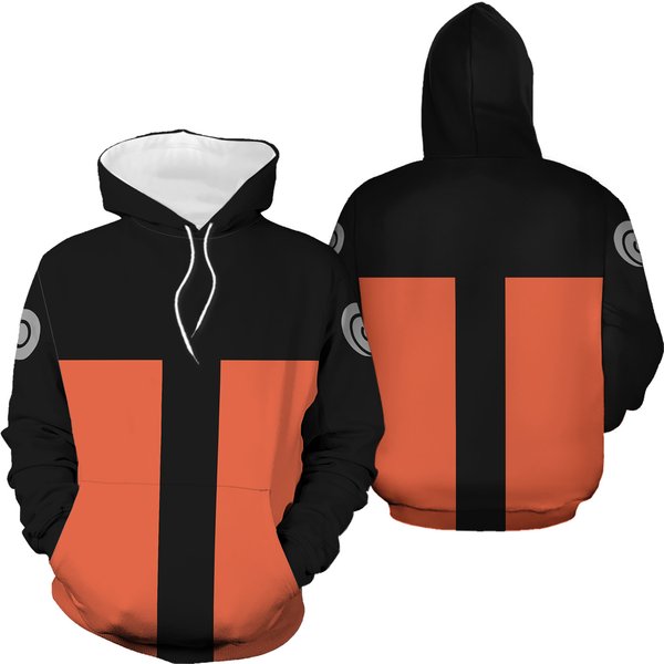 Uzumaki Hoodie And Jogger Set Anime Costume-image