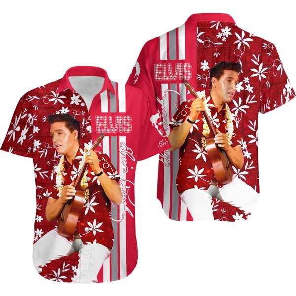 Elvis Presley Hawaiian Shirt, Elvis Presley 3D Hawaii Shirt, Casual Shirt, Summe-image