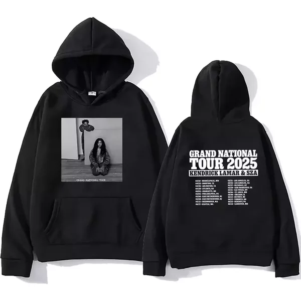 Grand National Tour 2025 Hoodie Sza Kendrick Lamar For Fans Double Sided