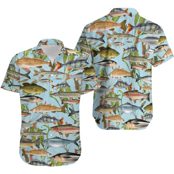 Fish Hawaiian Shirt, Fishing Hawaiian Shirt, Fishing Lover Shirt-image