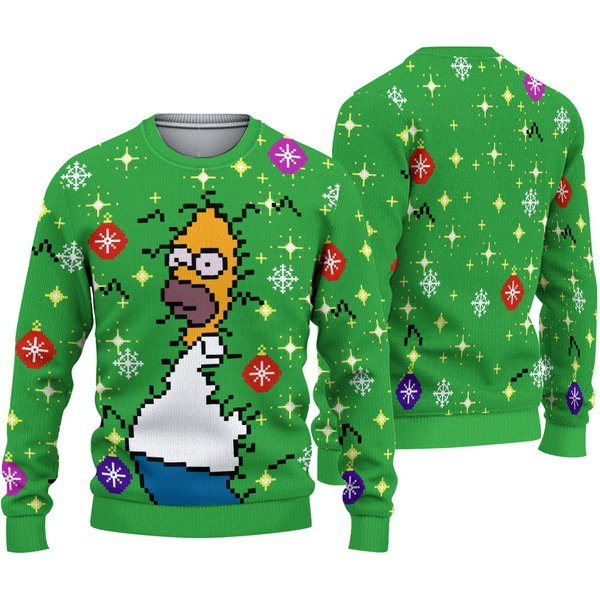 Homer Bush Meme The Simpsons Ugly Christmas Sweater
