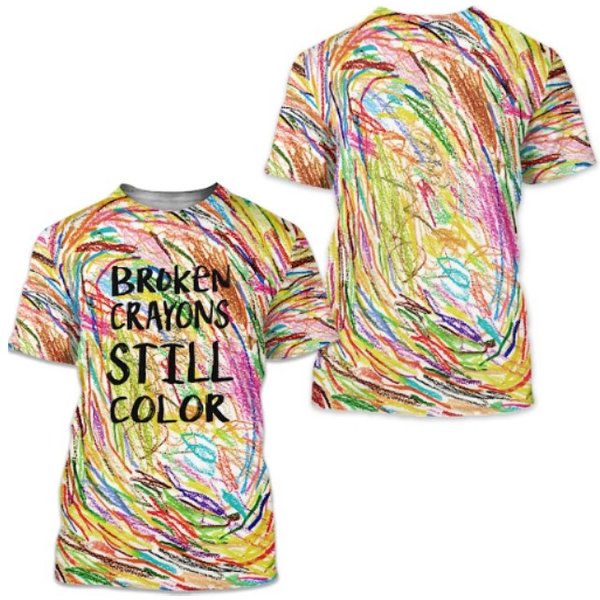 Broken Crayons Still Color Shirt, Elementary Shirt, Inspirational T-Shirt-image