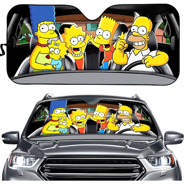 The Simpsons Car Sun Shades, The Simpsons Auto Sunshade