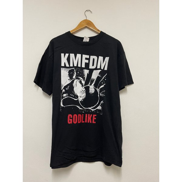 Vintage 90S Kmfdm Band Godlike 1998 Industrial Metal T-Shirt-image