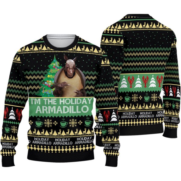 Friends Holiday Armadillo Ross Geller Ugly Christmas Sweater-image