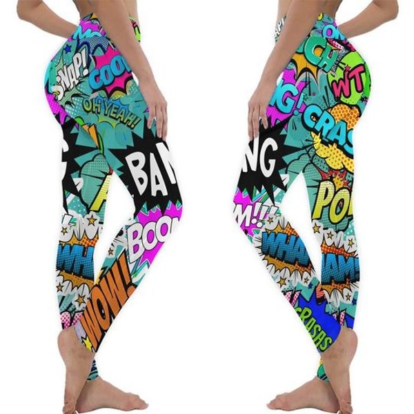 Funky Comic Cartoon Leggings
