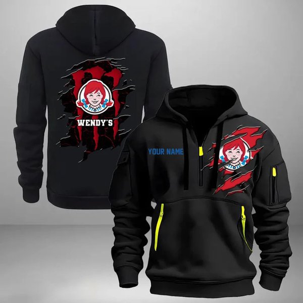 Personalized Wendy's Quarter Zip Hoodie Xths2883-image