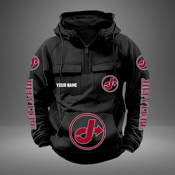 Custom Jiffy Lube Quarter Zip Hoodies Tactical Hooded Sweatshirts-image