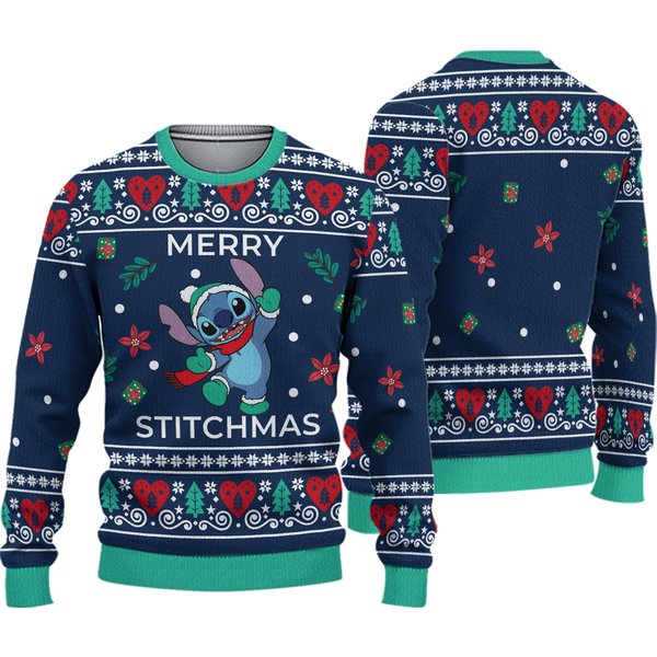 Merry Stitchmas Ugly Xmas Shirt, Experiment-image