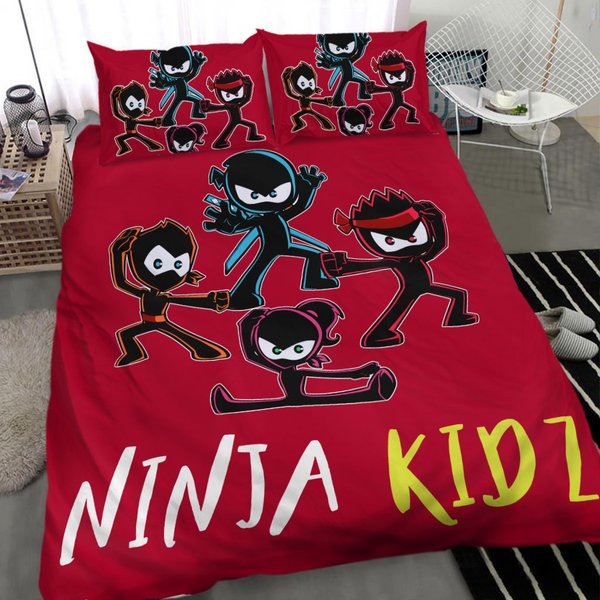 Ninja Kidz Bedding Set, Anime Bedding Set-image