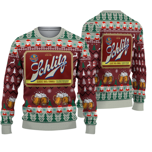 Schlitz Beer Ugly Sweater, Xmas Lover Ugly-image
