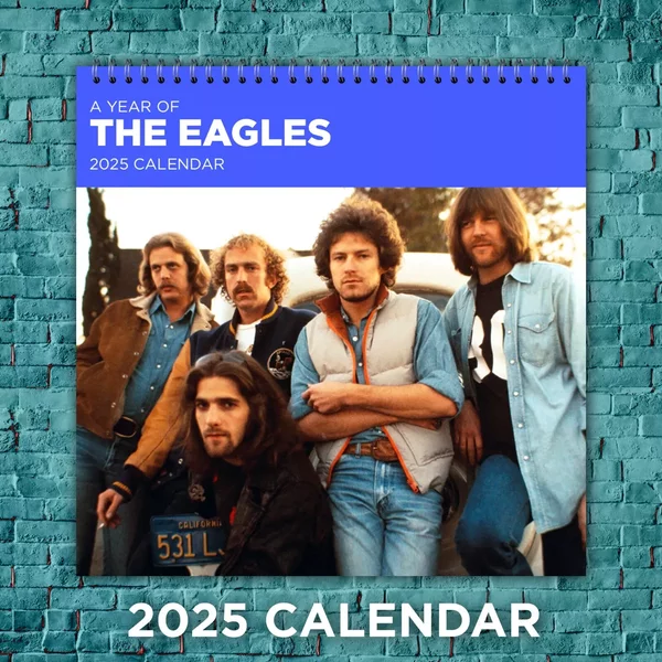 The Eagles 2025 Classic Rock Calendar, 12-Month Band Wall Calendar-image