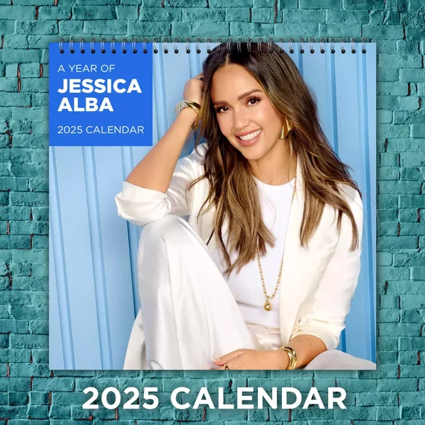 Jessica Alba 2025 Hollywood Stars Calendar, 12-Month Actress Wall Calendar-image