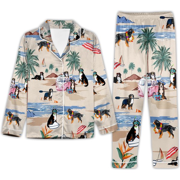 Bernese Mountain Pajamas Set, Bernese Pajamas Christmas-image