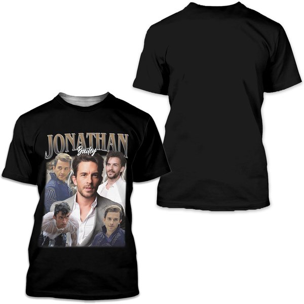 Limited Jonathan Bailey T-Shirt, Gift For Woman And Man Unisex T-Shirt-image