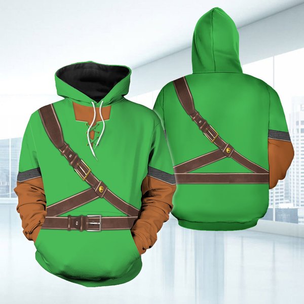 Link Legend Of Zelda Cosplay Hoodie - Zelda Inspired Costume-image