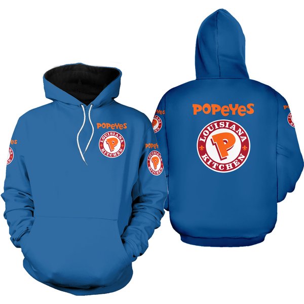 Popeyes Louisiana Kitchen Classic Logos 3D Hoodies-image