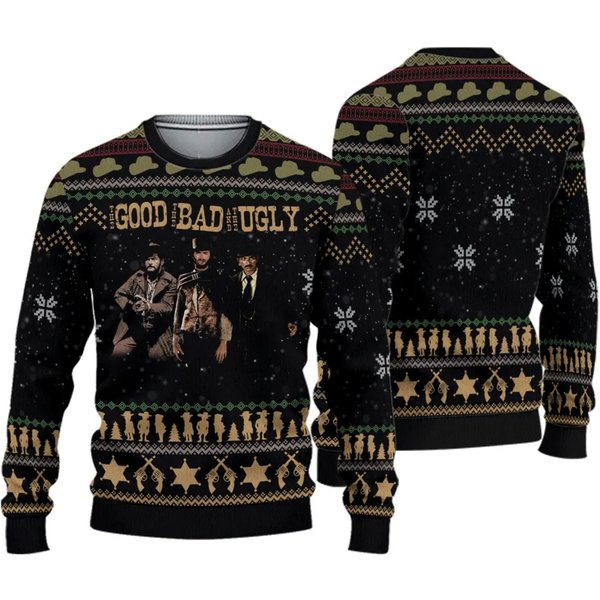 The Good The Bad And The Ugly Christmas Sweater-image