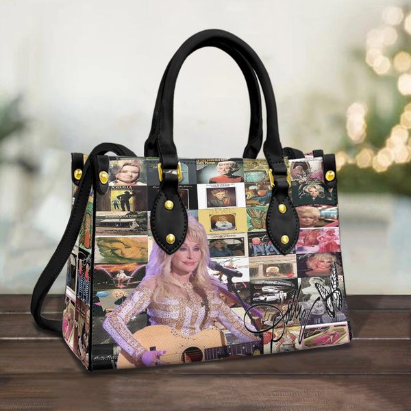 Dolly Parton Leather Bag, Leather Handbag, Travel Handbag, Woman Bag, Gift For