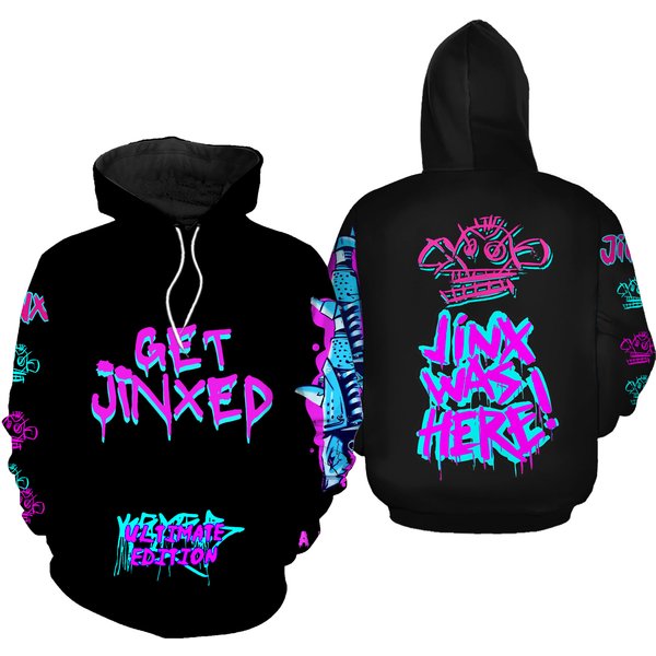 Jinx, Arcane, League Of Legends 3D Hoodie P92939-image
